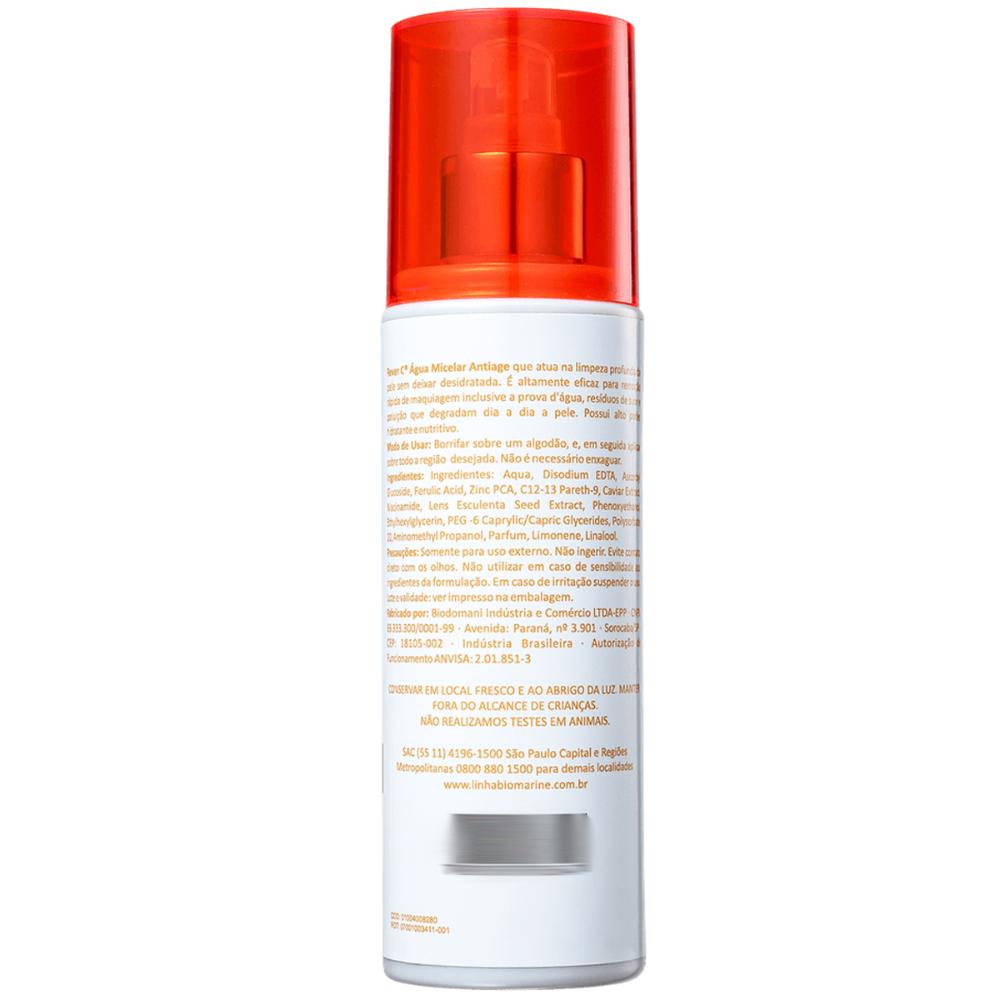 Encontraproduto.com.br - Biomarine Água Micelar com Vitamina C Rever C Água Micelar Antiage