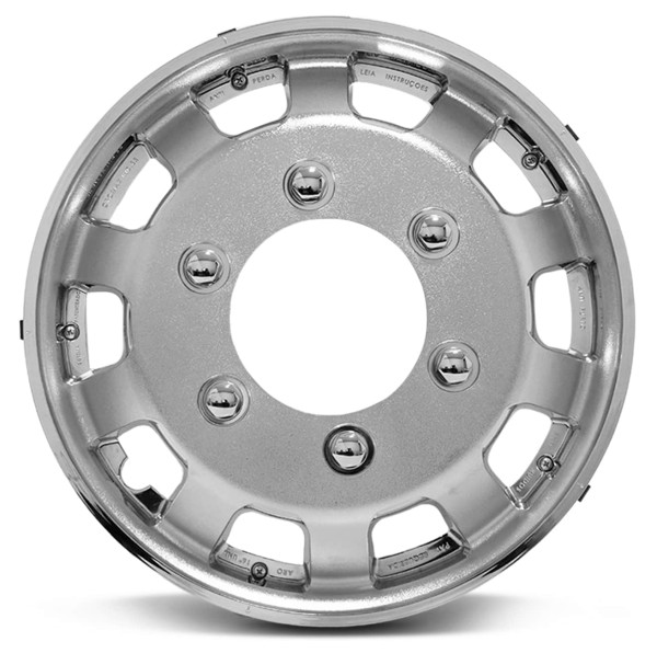 Encontraproduto.com.br - Calota Cromada Aro 16 sem Miolo Universal Para Vans Fixação Por Presilhas