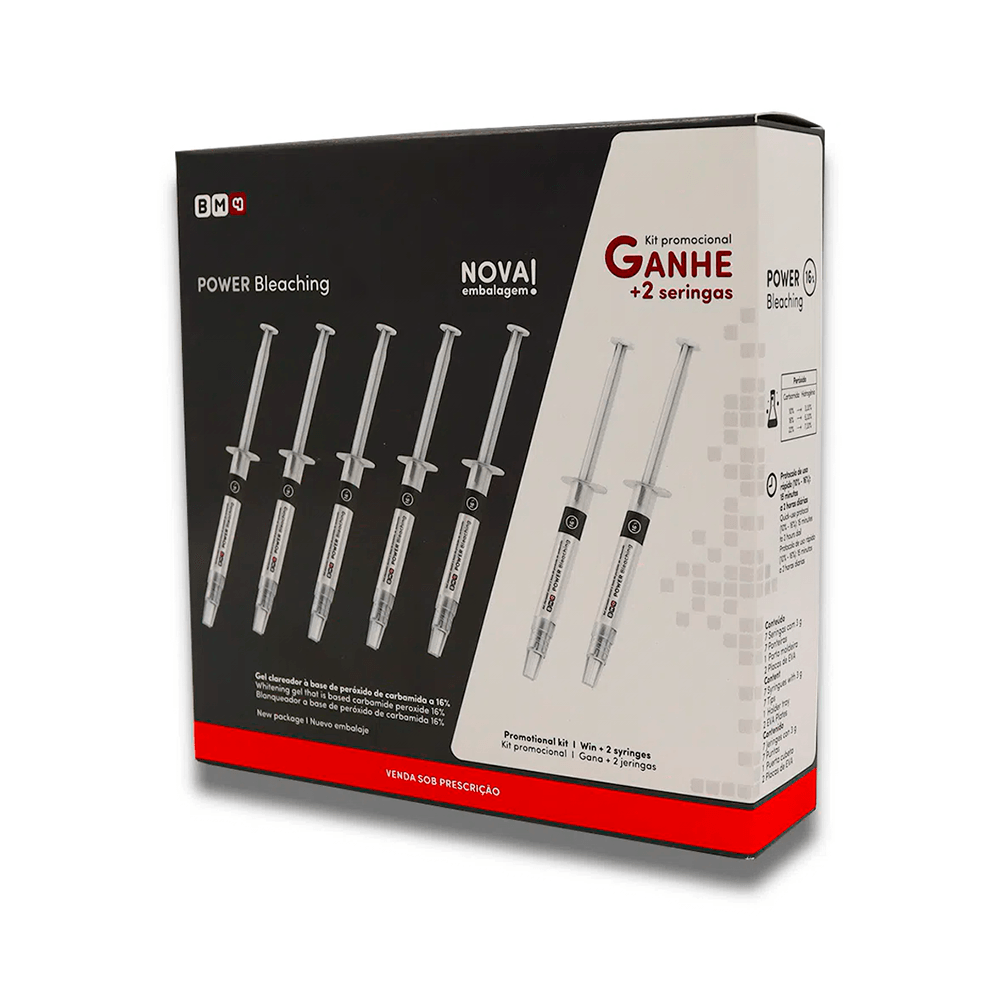 Kit Clareador Power Bleaching com 7 Seringas - BM4