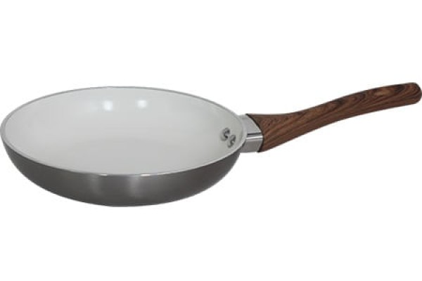 Encontraproduto.com.br - Frigideira Casa Ambiente Revestimento em Cerâmico 22 cm - Prata