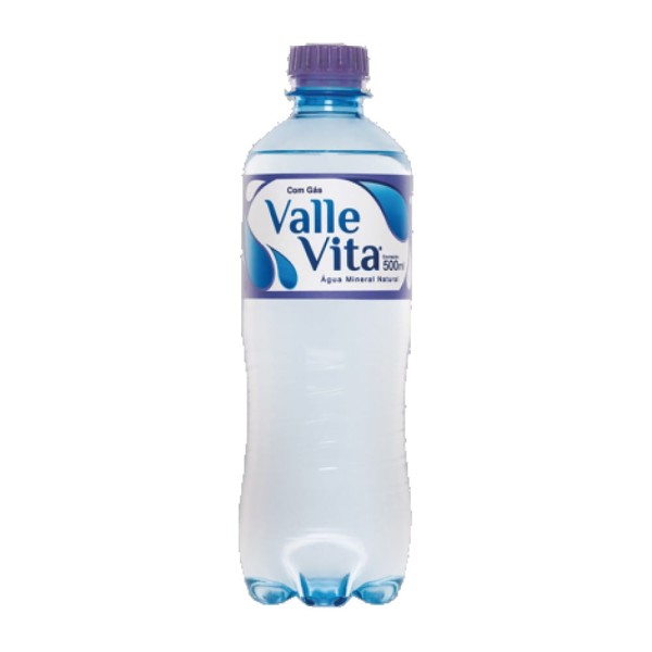 Encontraproduto.com.br - Água Mineral Valle Vita Com Gás Pet 500ml