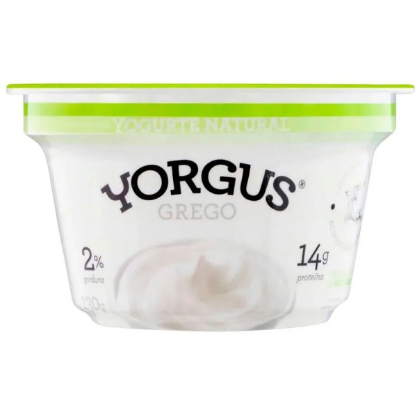 Encontraproduto.com.br - Iogurte Yorgus Grego 2% de Gordura Natural Desnatado Pote 130 g