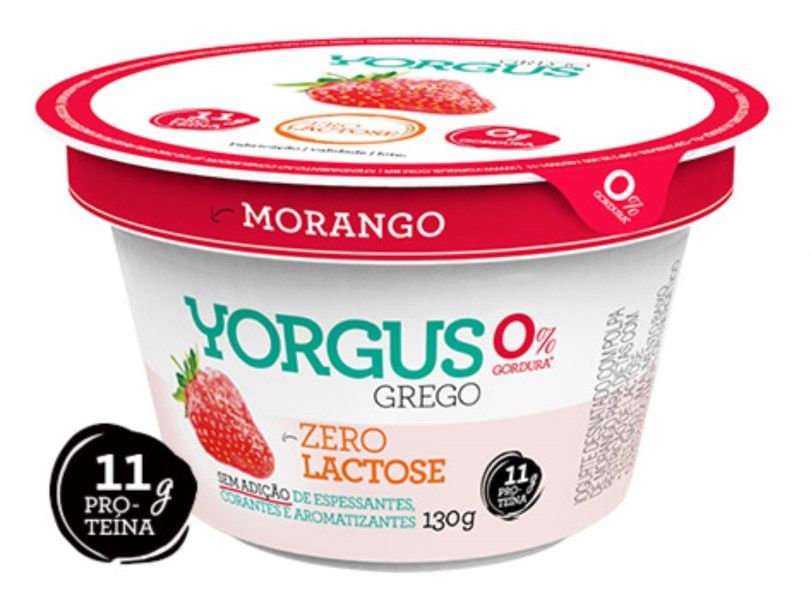 Encontraproduto.com.br - Iogurte Yorgus Zero Lactose Morango 130g