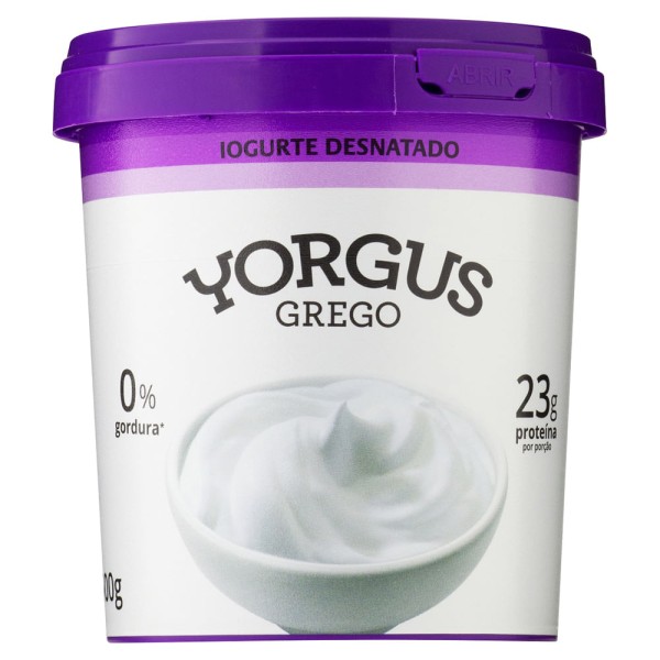 Encontraproduto.com.br - Iogurte Yorgus Grego Desnatado 500g