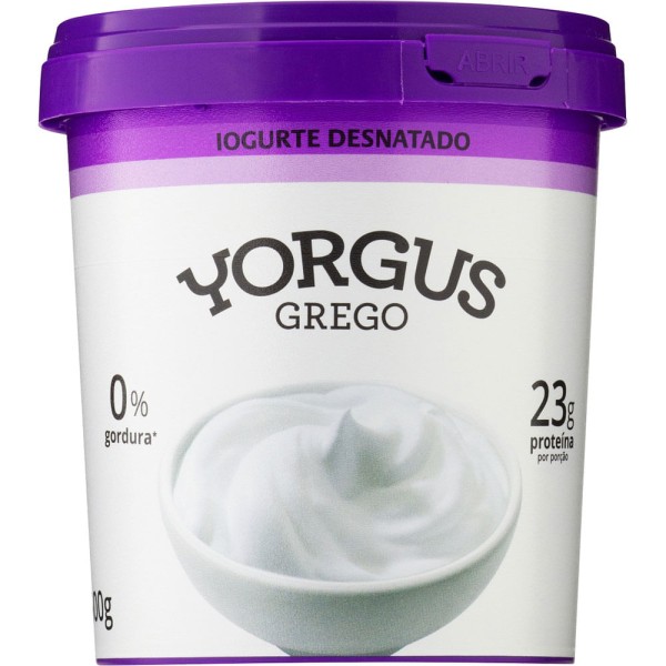 Encontraproduto.com.br - Iogurte Yorgus Grego Desnatado 500g