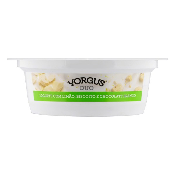 Encontraproduto.com.br - Iogurte Integral Yorgus Duo Polpa De Limão, Biscoito De Limão E Chocolate Branco Pote 115g