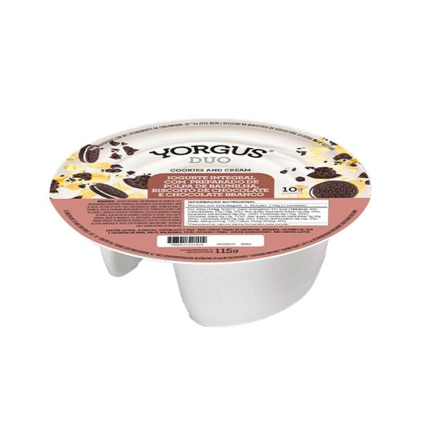 Iogurte Integral Yorgus Duo Cookies And Cream 115g