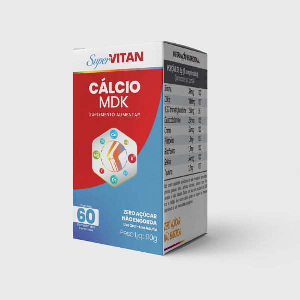 Supervitan Cálcio MDK - 60 Comprimidos