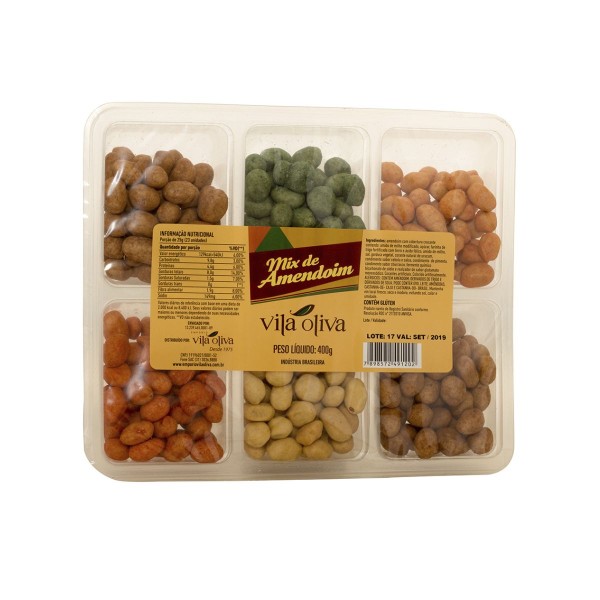 Mix de Amendoim Vila Oliva 400g
