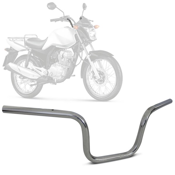 Encontraproduto.com.br - Guidão Moto  CG Titan 150 2005 a 2008 Similar D-Brake Modelo Original Cromado Aço Carbono