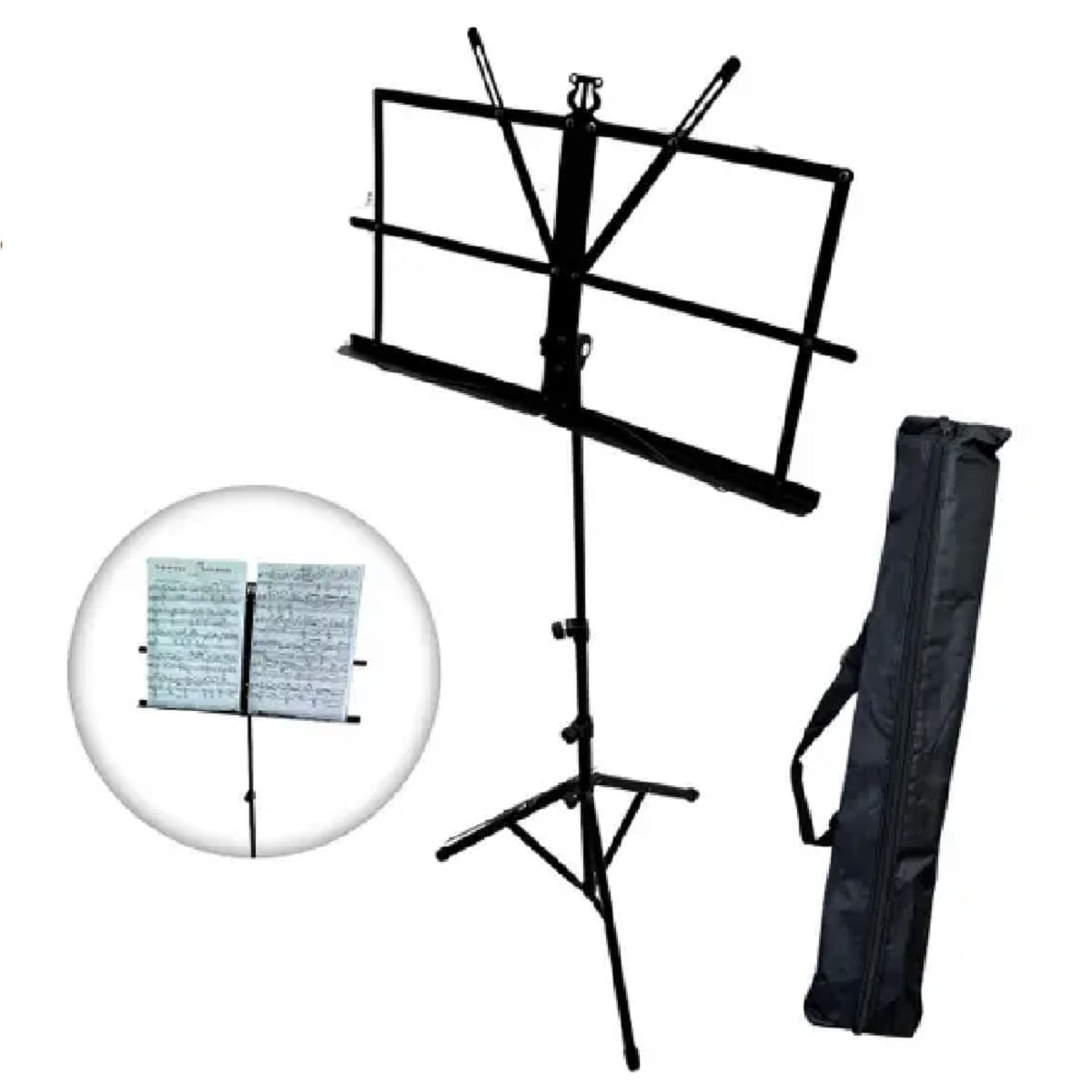 Encontraproduto.com.br - Estante Para Partitura Com Bag G-5021 - Saty