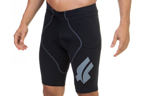 Encontraproduto.com.br - Bermuda de Ciclismo Flets Basic Compression Preta - Masculina