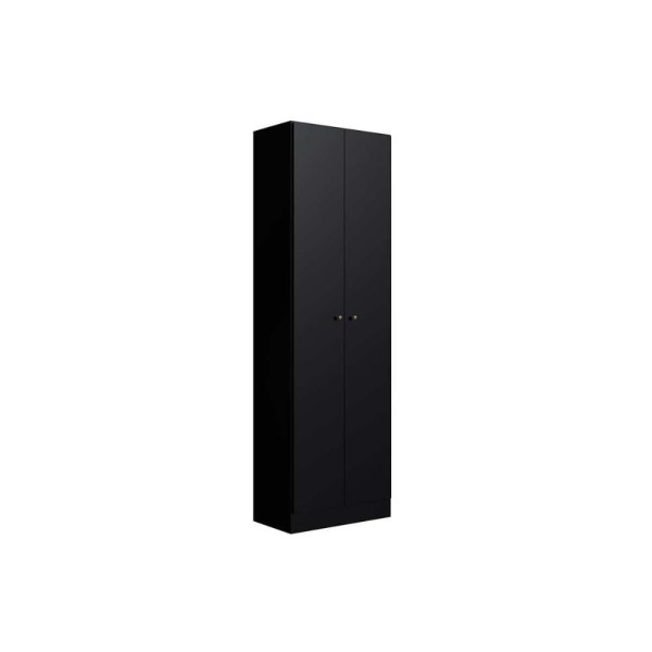 Encontraproduto.com.br - Armário Multiuso Casal Xangai c/ 2 Portas Preto - Genialflex