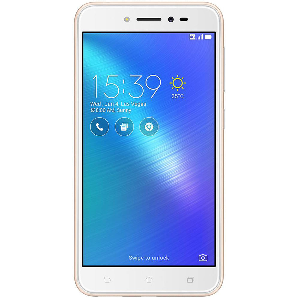 Encontraproduto.com.br - Smartphone Asus Zenfone Live Dual Chip Android 6.0 Snapdragon 16GB 4G Câmera 13MP Tela 5 Dourado