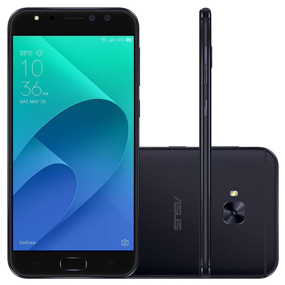 Encontraproduto.com.br - Smartphone Asus Zenfone 4 Selfie Pro Dual Chip Android 7.0 Quad Core 64GB 4GB Câmera 16MP Tela 5.5 Preto