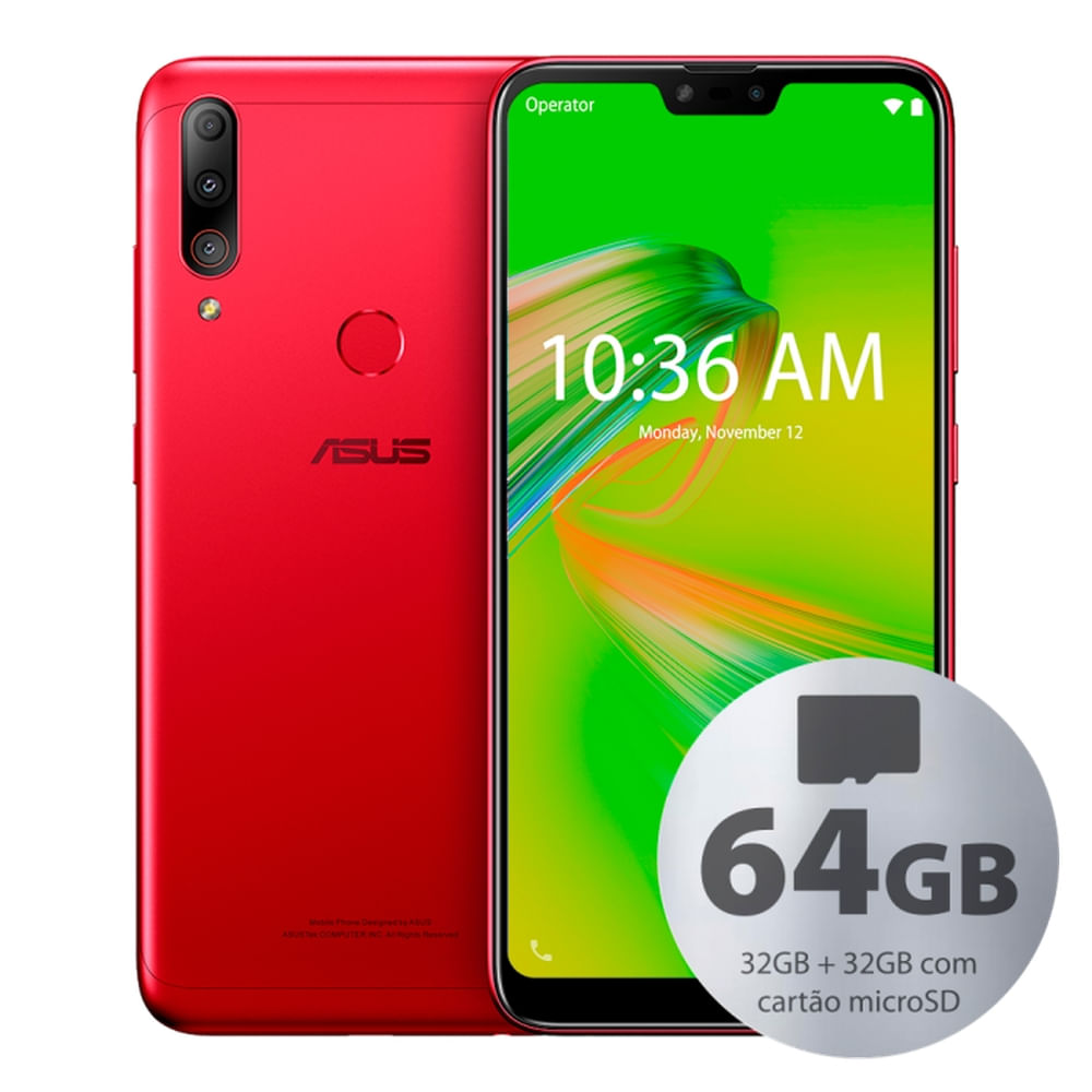 Encontraproduto.com.br - Smartphone Asus Zenfone Max Shot 64GB 32GB + 32GB de Cartão MicroSD