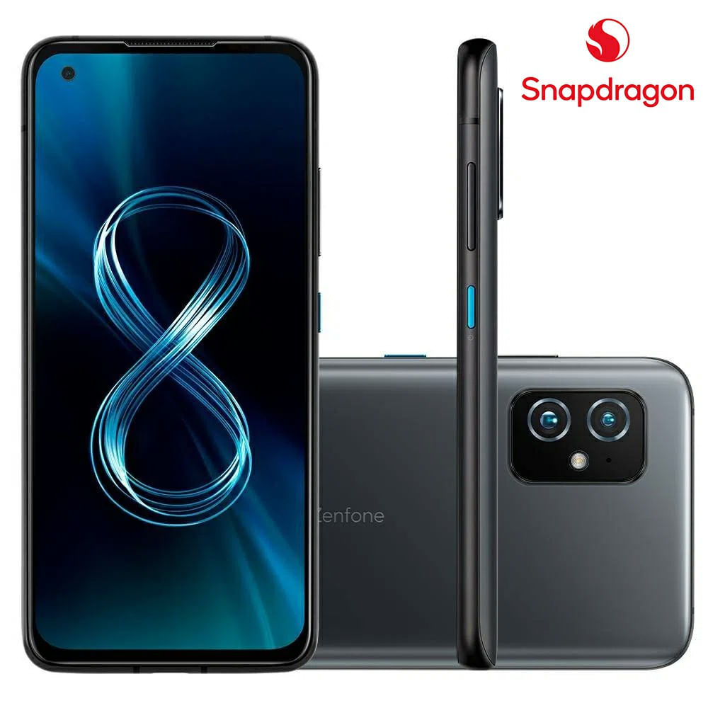 Encontraproduto.com.br - Smartphone Asus Zenfone 8 5G 128GB 8GB de RAM Preto