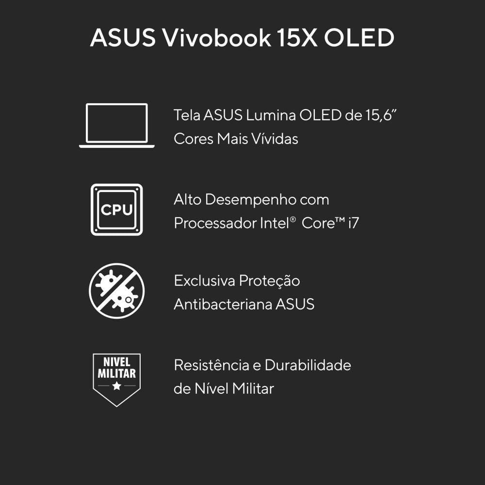 Encontraproduto.com.br - Notebook ASUS Vivobook 16 I7 16GB 256GB 16