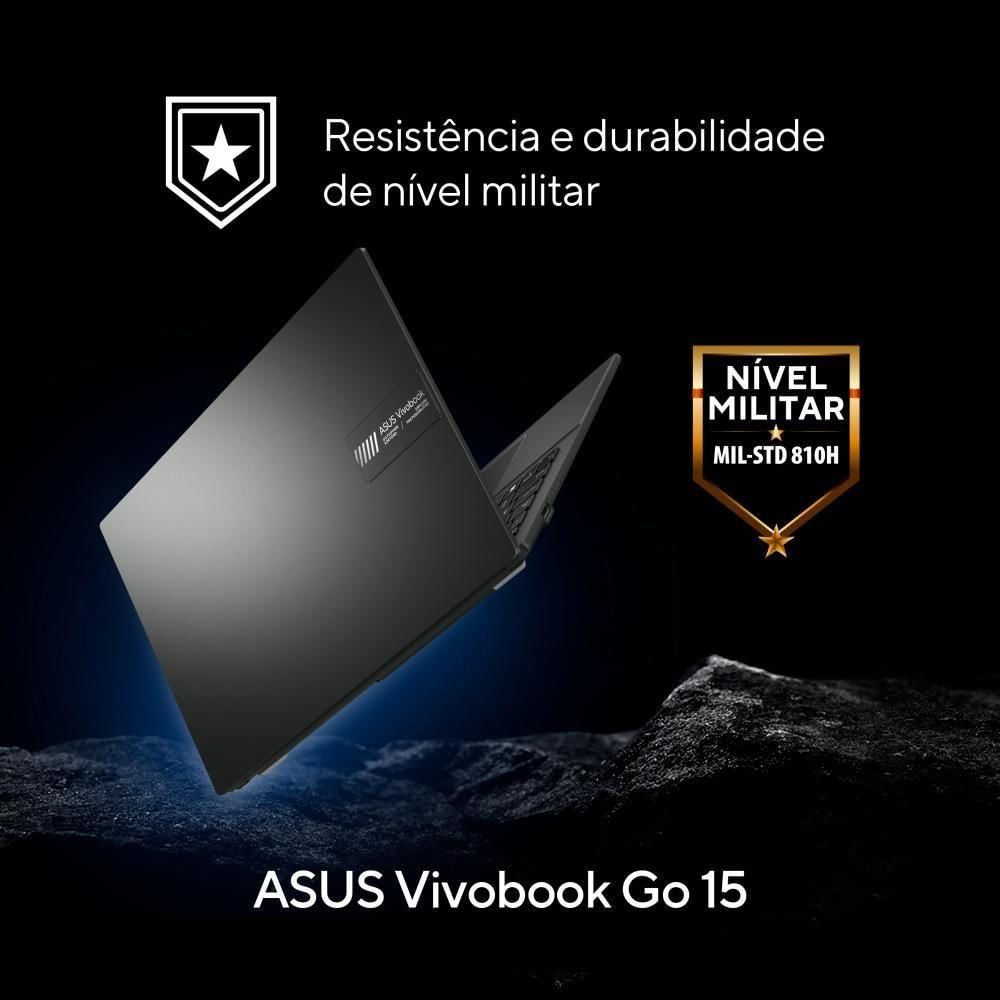 Notebook Asus Vivobook Go E1504fa Amd Ryzen 5 7520u 8gb Ram 256gb Ssd Win 11 Tela 15,6