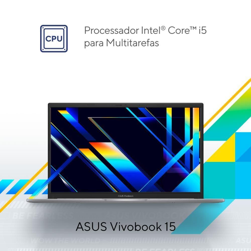 Encontraproduto.com.br - Notebook Asus Vivobook 15 256GB SSD 8GB de RAM I5 Prata