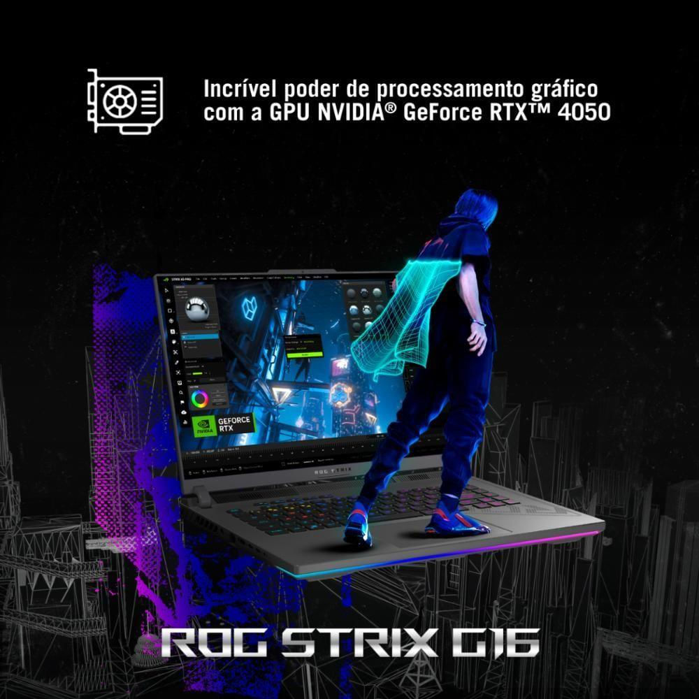 Encontraproduto.com.br - Notebook Gamer ROG Strix G16 Core i7 2.6Ghz 16GB 512SSD 15,6
