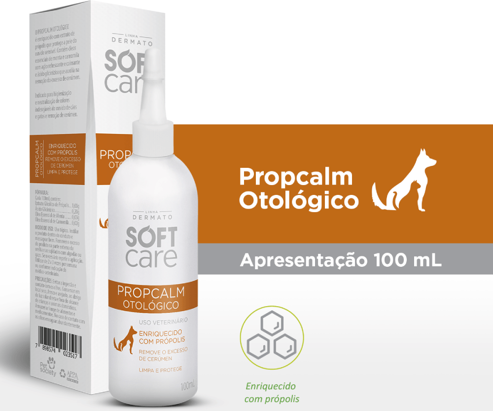 Encontraproduto.com.br - Limpeza Auricular com Própolis Propcalm Otológico Soft Care