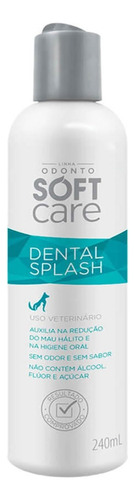 Dental Splash Spray 100ml Pet Society Soft Care Higiene Dental Cães e Gatos