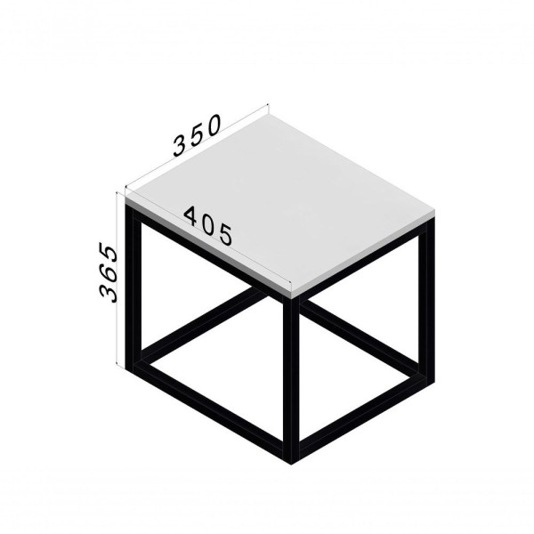 Encontraproduto.com.br - Mesa De Apoio Pequena Madeira E Metal - Preto - Mesa Para Laptop Ou Notebook, Mesa De Apoio