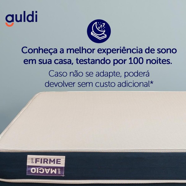 Encontraproduto.com.br - Colchão King Guldi Duplo Plus D28 (16x193x203) Branco e Azul