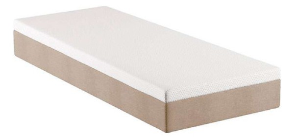 Encontraproduto.com.br - Colchão Solteiro Guldi Comfort com Massageador Quântico Molas Ensacadas (30x88x188) Branco e Bege