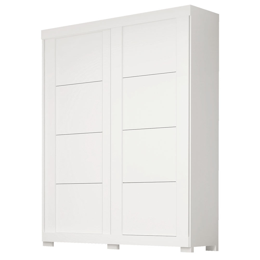 Encontraproduto.com.br - Guarda Roupa ACP Helena 2 portas com Gavetas Corrediças Telescópicas - Branco