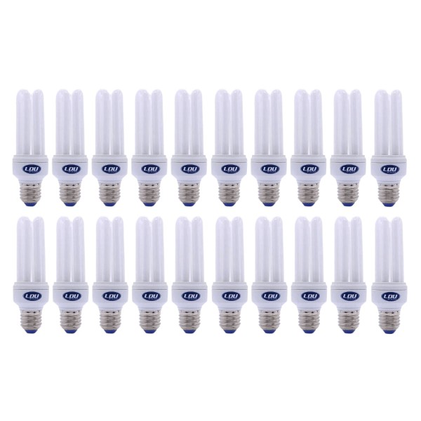 Kit 20 Lâmpadas Eletrônica E27 15W-240V 2700K 3U Wl LDU