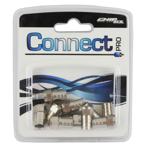 Kit Connect Pro Conector F Barril RG59 0390003, 10 peças - CONNECT PRO