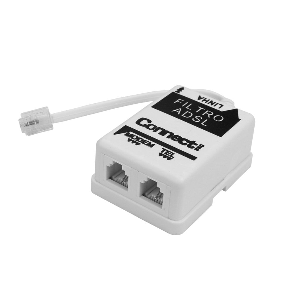 Encontraproduto.com.br - Filtro de Telefone + PC ADSL 075-7774 Connect Pro