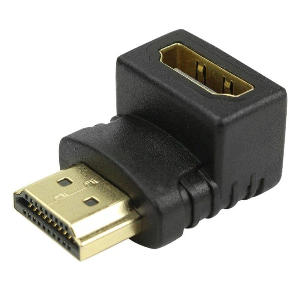 Adaptador HDMI Fêmea x HDMI Macho 90° 003-8603 Pix