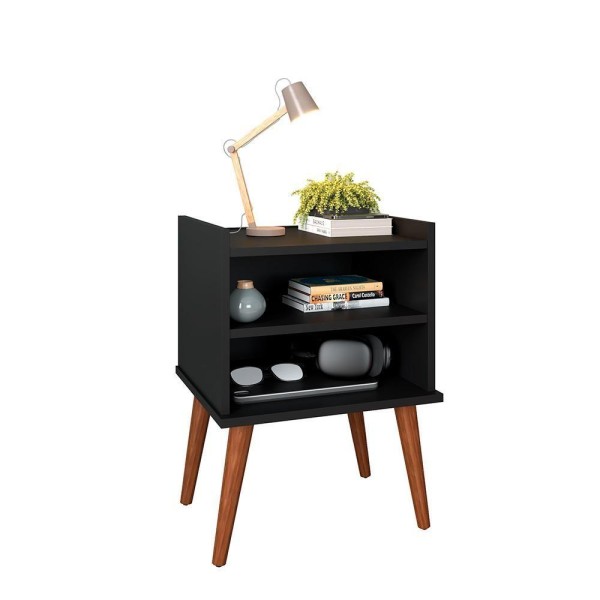Encontraproduto.com.br - Mesa De Cabeceira Aroma Sem Gaveta Preto