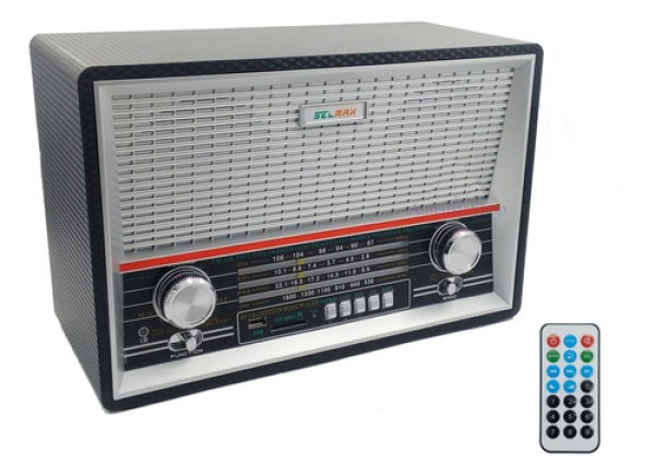 Encontraproduto.com.br - Rádio Retrô Com Controle Bluetooth Bt 2068 Livstar