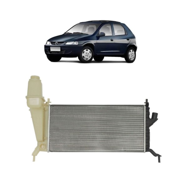 Encontraproduto.com.br - RADIADOR AGUA GM CELTA 2005 ..  1.0 E 1.4   COM AR E COM RESERVATORIO - NT-7117.523