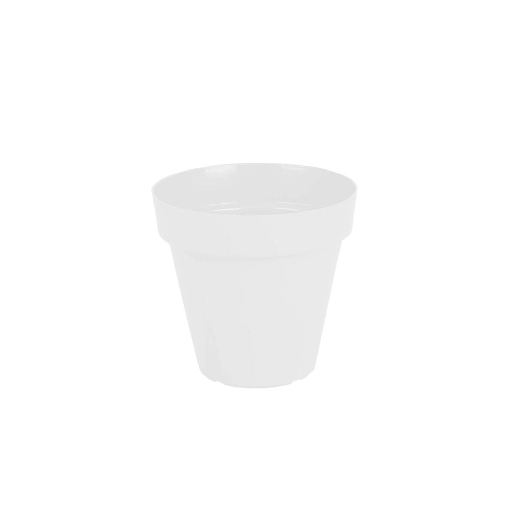 Vaso para Plantas em Polietileno Sampa Branco Sólido 12X11CM - I.SAMP.012.011.06 - Vasart