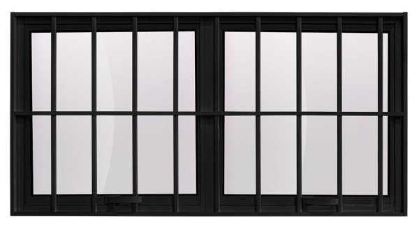 Encontraproduto.com.br - Maxim ar 2 seções em alumínio com Grade Premium Preto - 80x150
