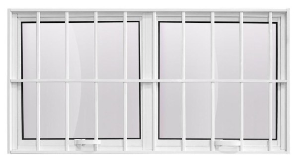 Encontraproduto.com.br - Maxim ar 2 seções em alumínio com Grade Premium Branco - 60x150