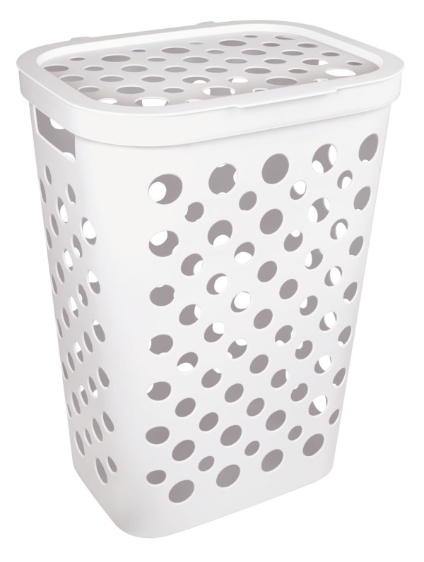 CESTO TELADO TAMPA BRANCA 47L 1075 USUAL