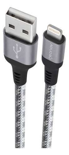 Encontraproduto.com.br - Cabo Lightning Ultra Resistente 1,5m Trançado em Nylon LIGH10T Geonav