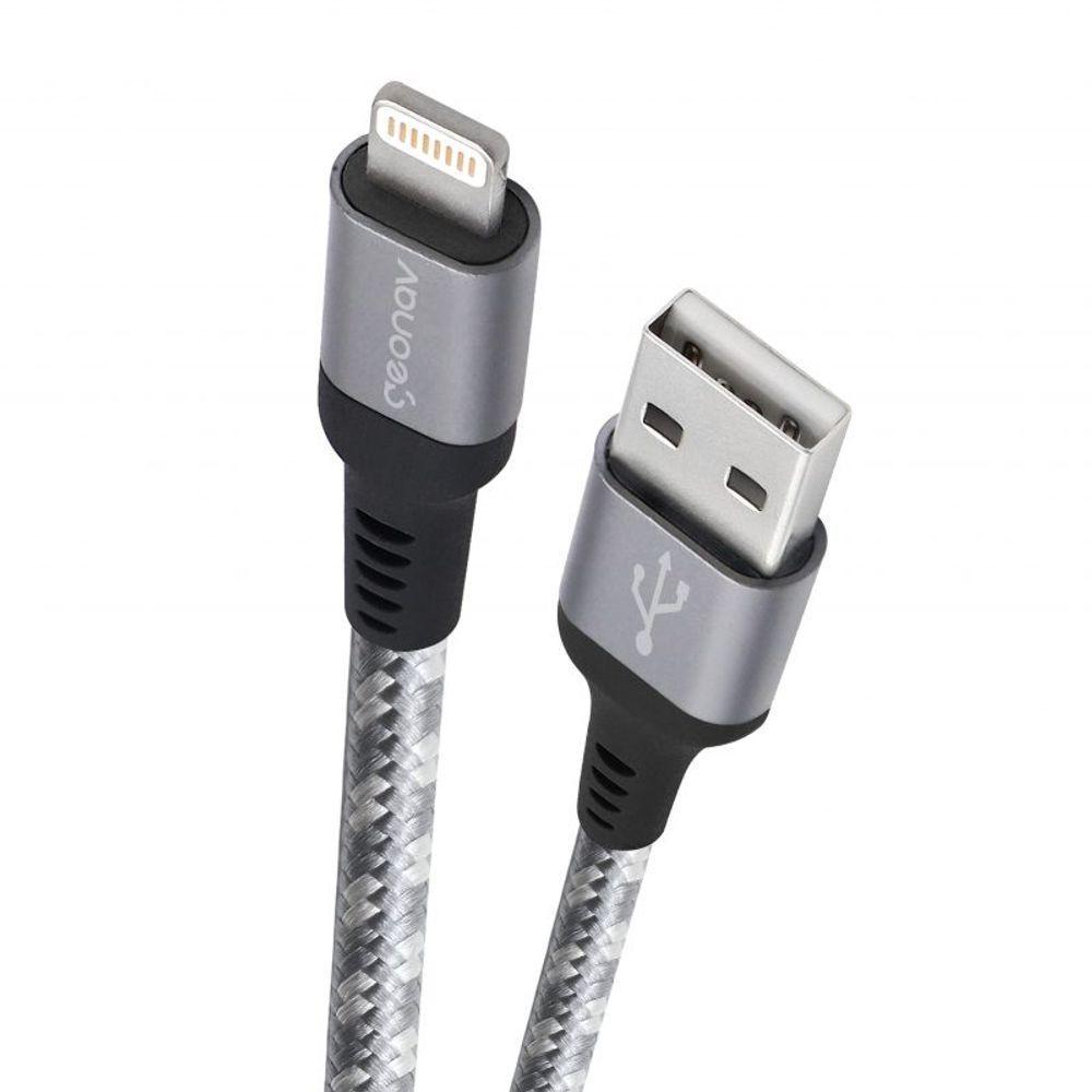 Encontraproduto.com.br - Cabo Lightning Ultra Resistente 1,5m Trançado em Nylon LIGH10T Geonav