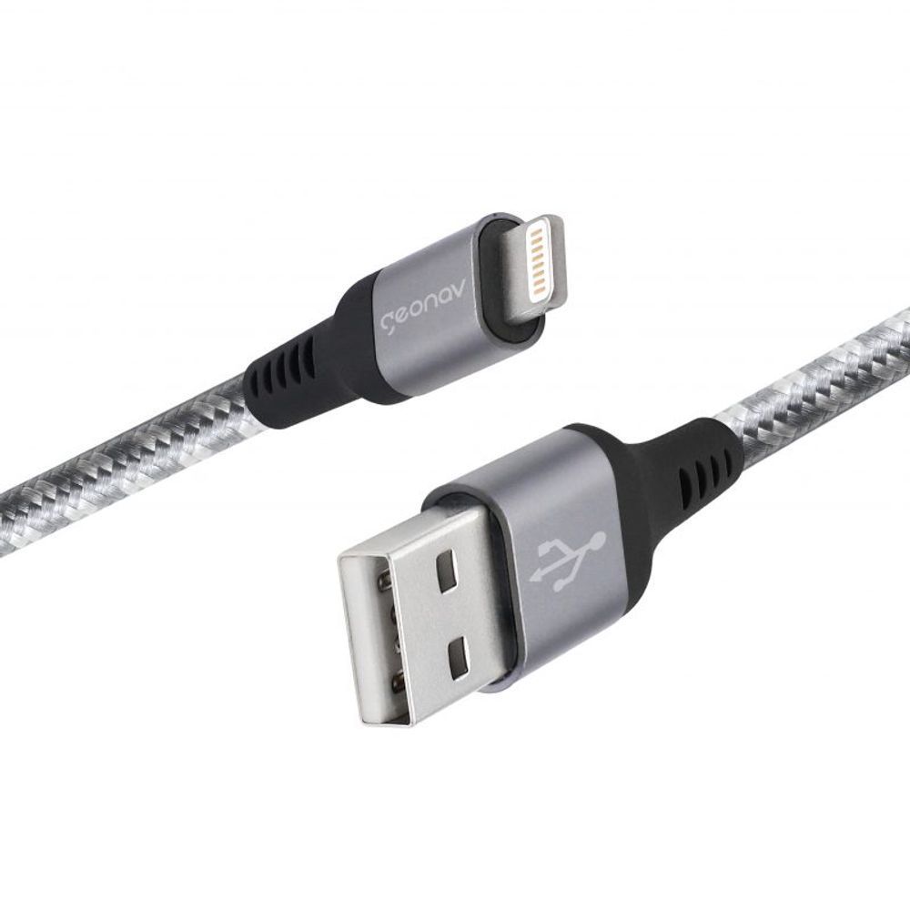 Encontraproduto.com.br - Cabo Lightning Ultra Resistente 1,5m Trançado em Nylon LIGH10T Geonav
