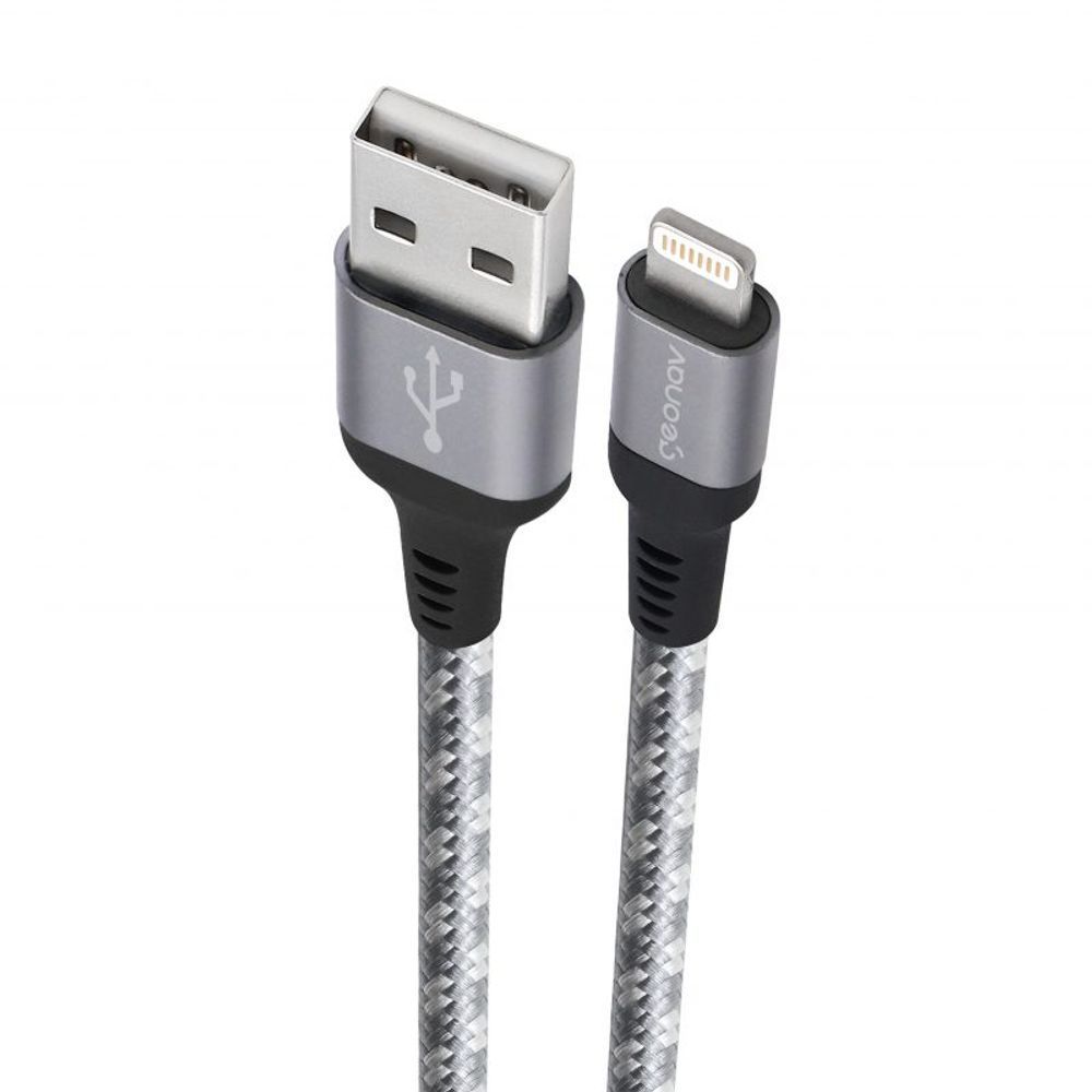 Encontraproduto.com.br - Cabo Lightning Ultra Resistente 1,5m Trançado em Nylon LIGH10T Geonav
