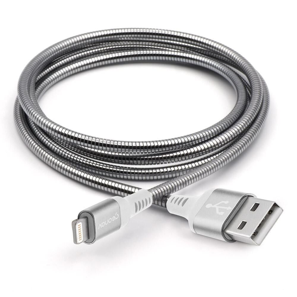Cabo para iPhone e iPad GEONAV Aço 1M LIGH14