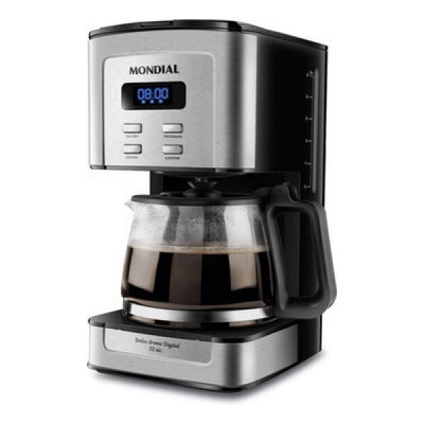 Cafeteira Elétrica Mondial Dolce Arome Preto e Inox C4432XSDI