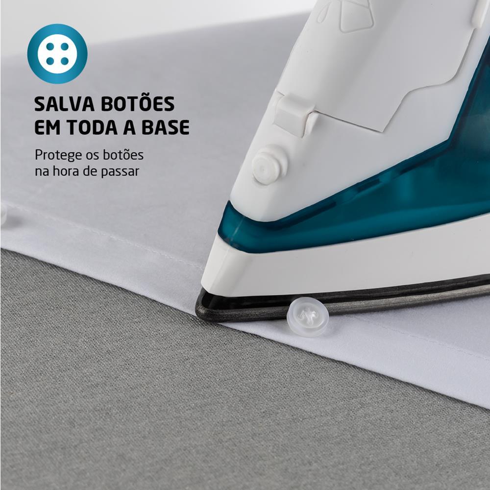 Encontraproduto.com.br - Ferro Mondial A Vapor 1200w Antiaderente F-32 220v Branco Com Azul Branco Com Azul 220v