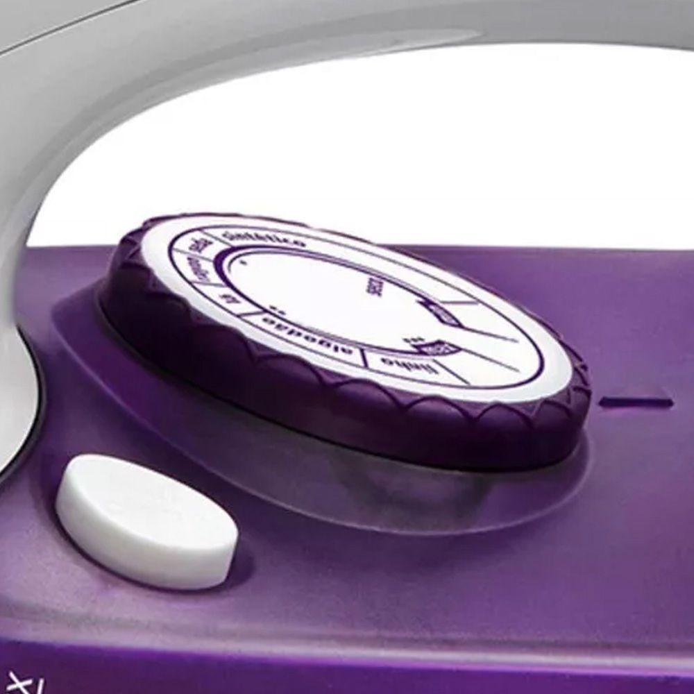Encontraproduto.com.br - Ferro de Passar Roupa Mondial Ceramic Express a Vapor Lilás F40 1200W